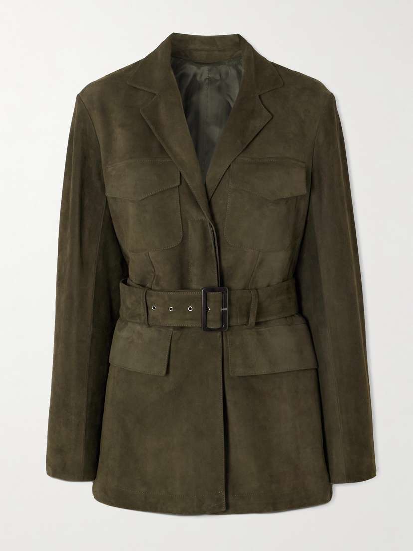 Purdey Wilton Belted Suede Jacket