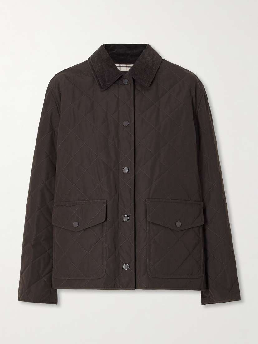 Purdey Winchester Corduroy-trimmed Quilted Shell Jacket