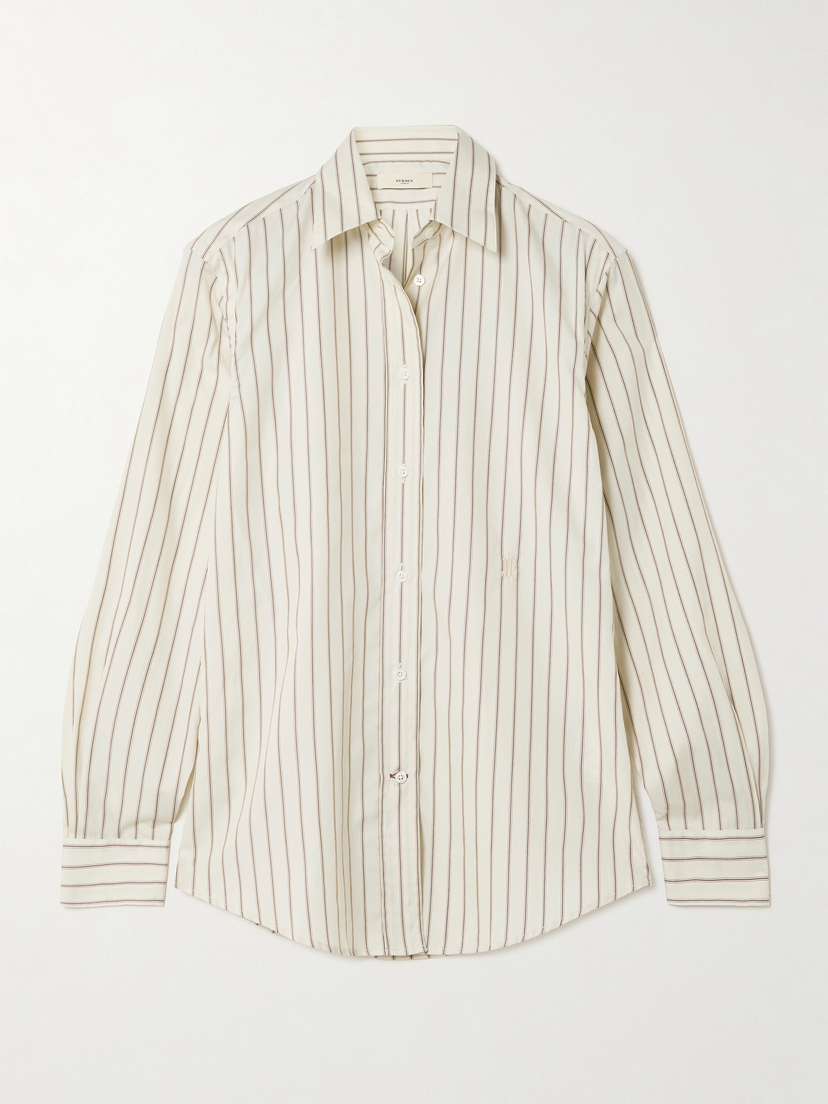 Purdey Striped Cotton And Silk-blend Shirt
