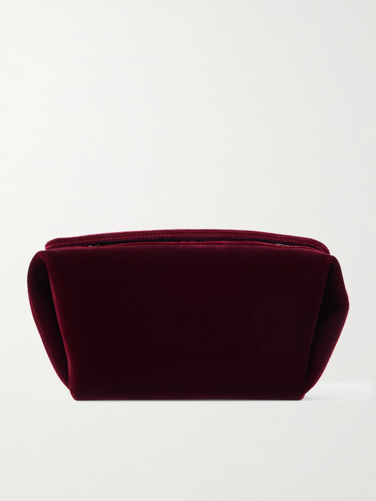 Neous Ara Velvet Clutch In Burgundy