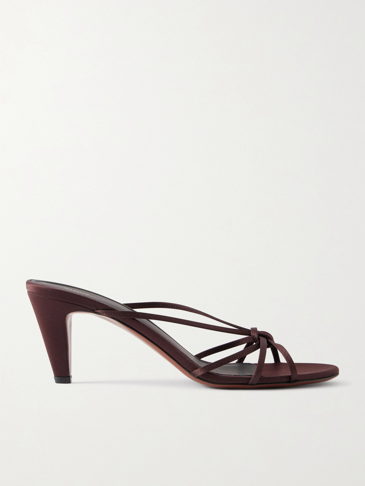 Neous Motha Satin Sandals In Brown