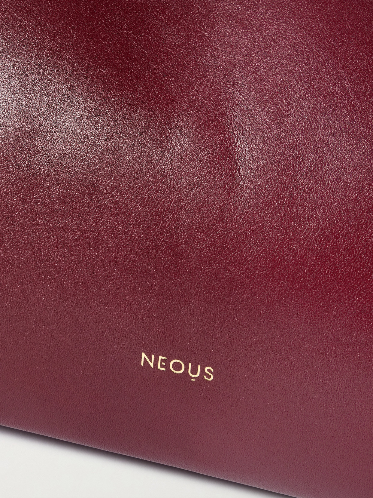 Neous Scorpius Leather Tote In Burgundy