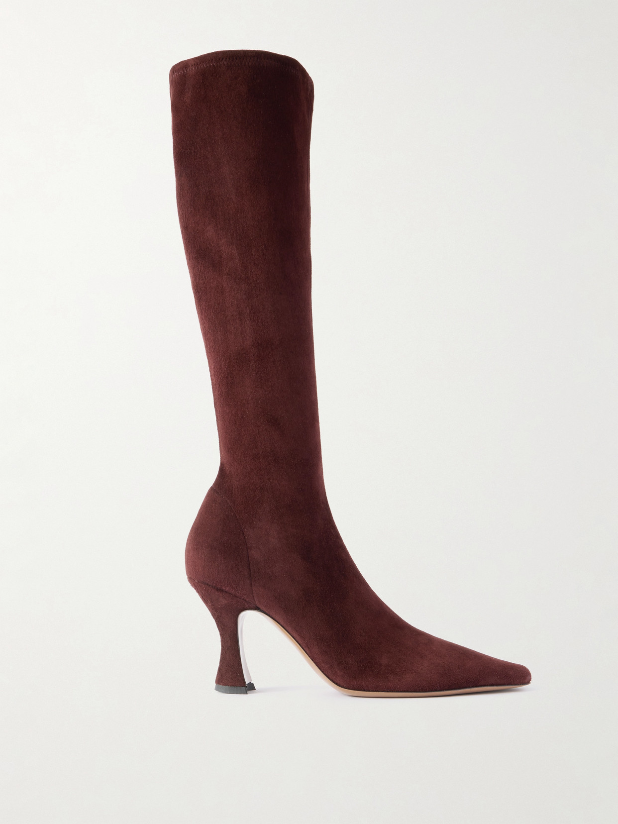 Neous Suede Knee Boots In Brown