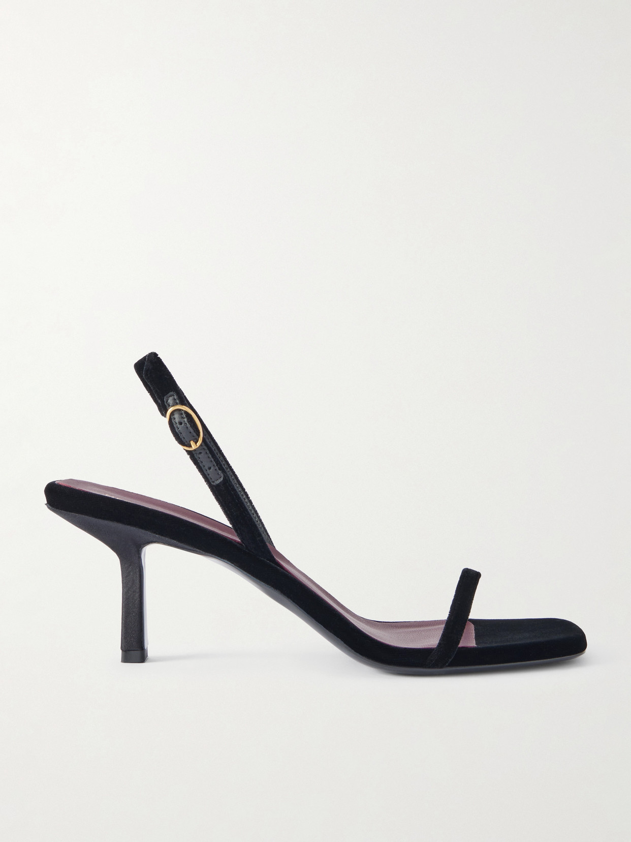 Neous Noqui Velvet Sandals In Black
