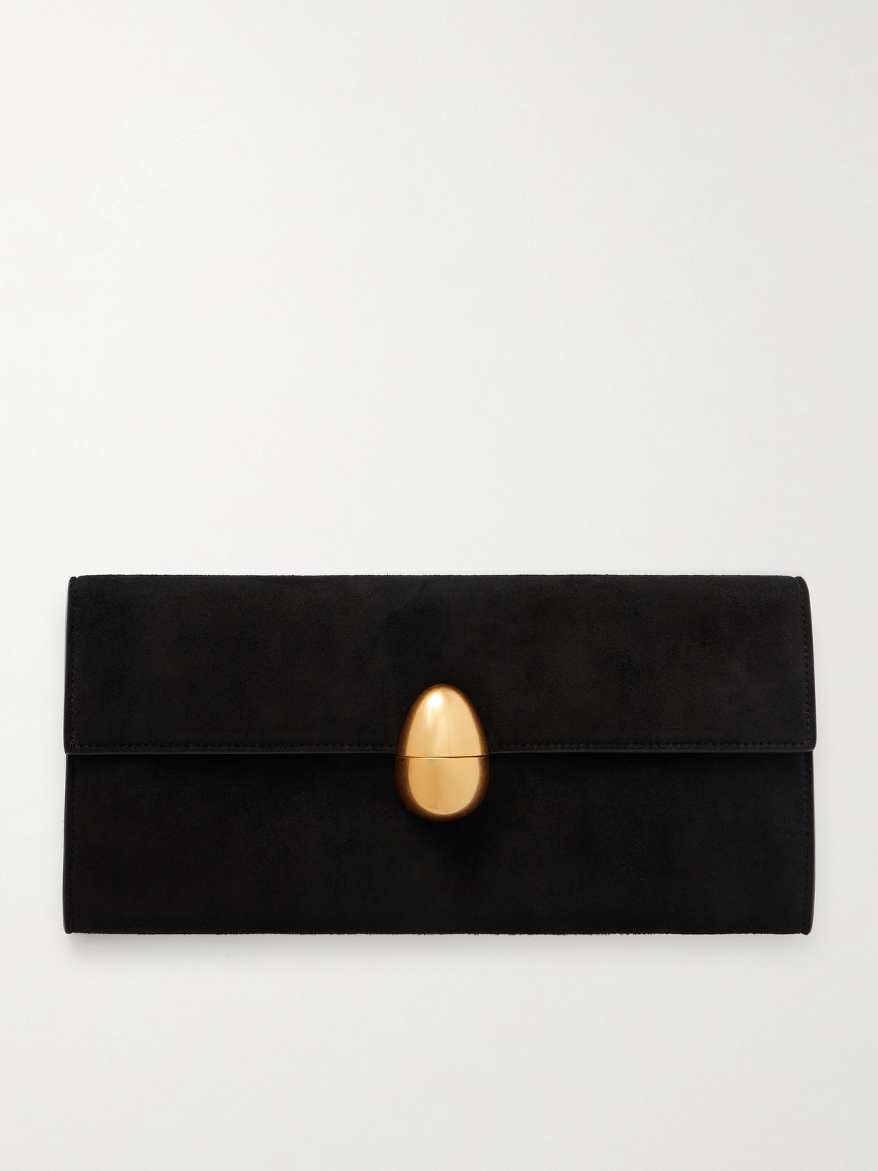 Neous Phoenix Suede Clutch In Black