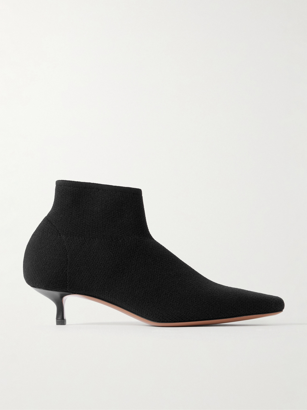 Neous Idra Stretch-knit Ankle Boots In Black