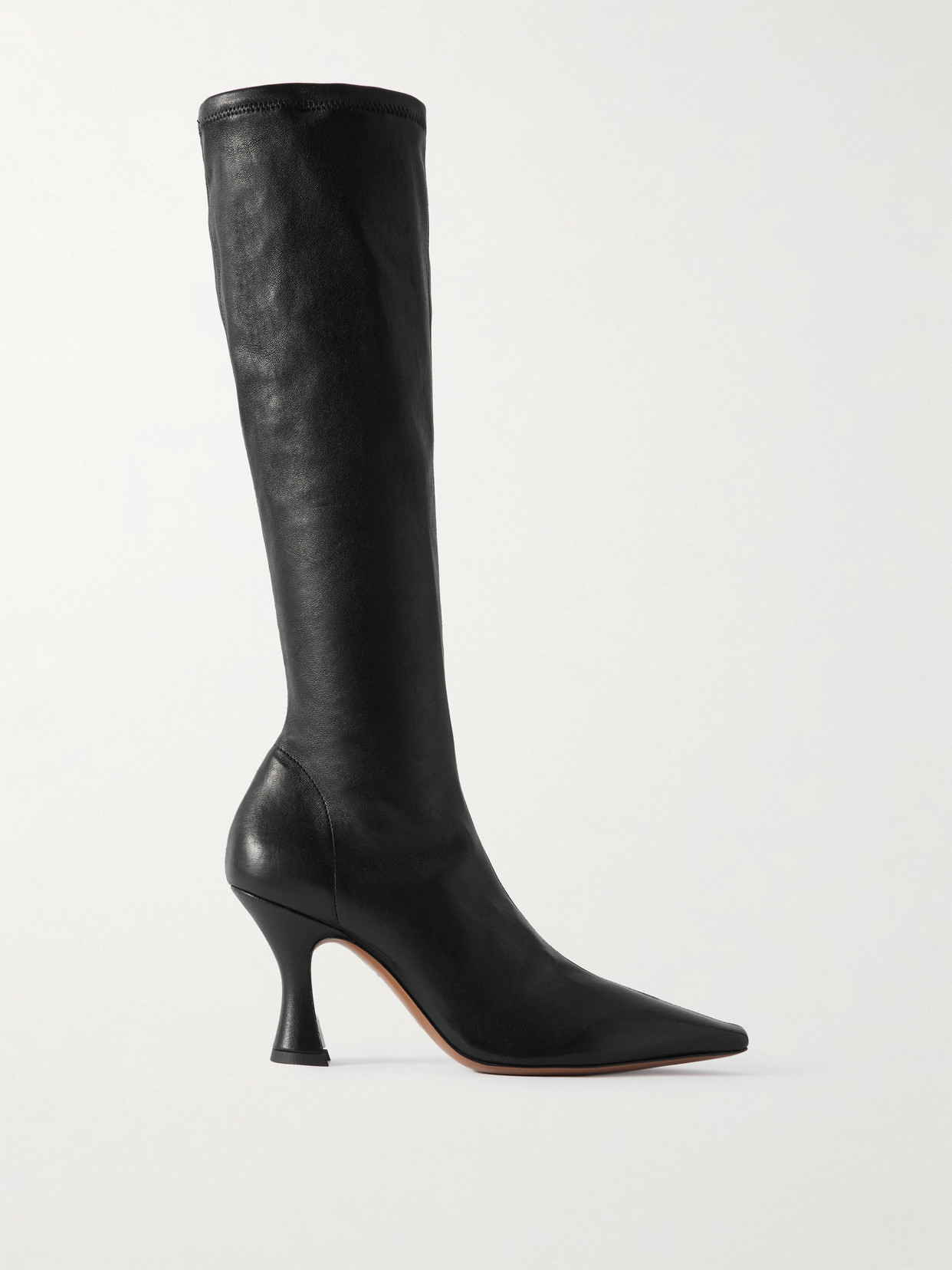 Neous Ran Leather Knee Boots In Black