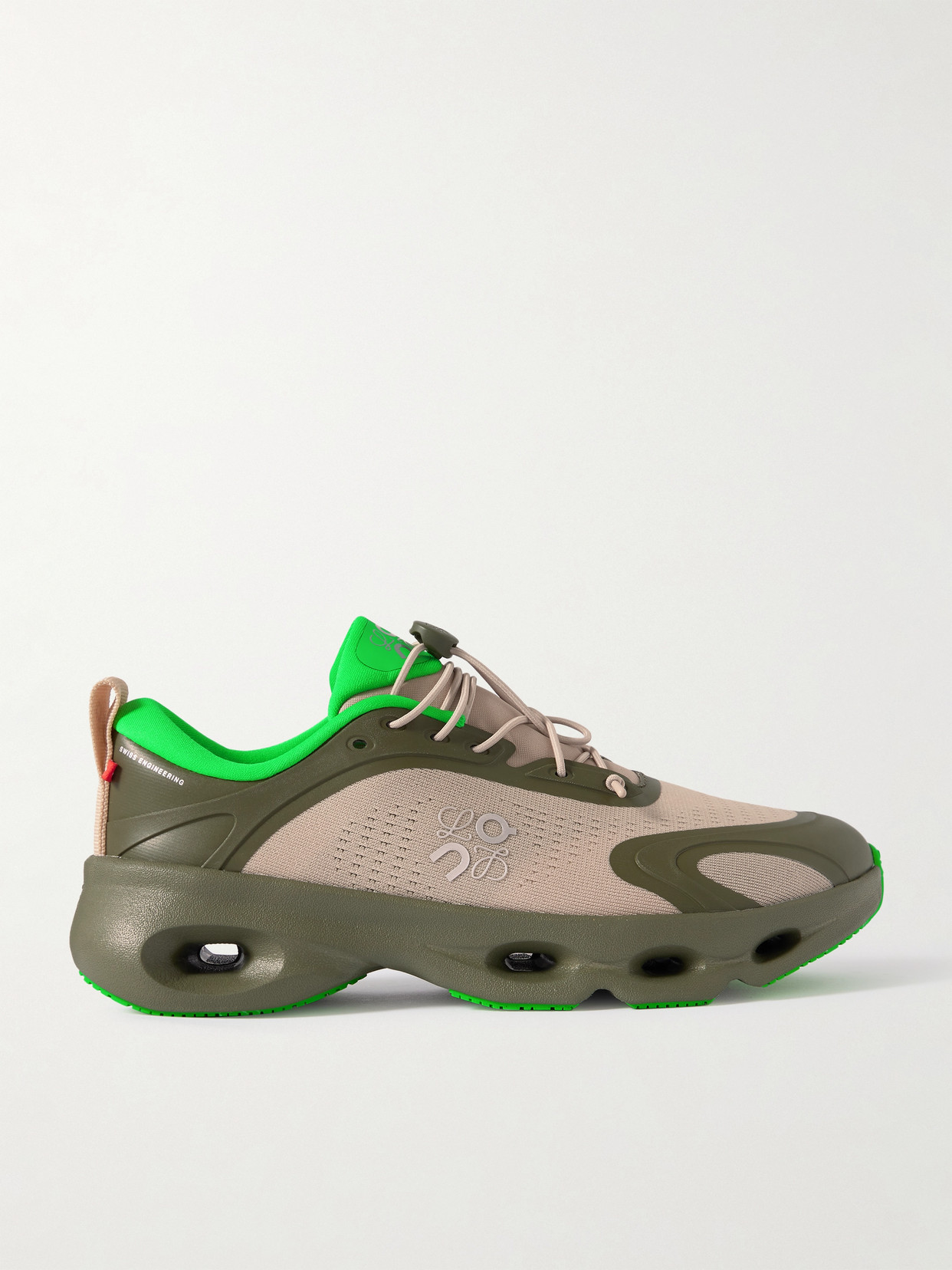 Loewe X On Cloudsolo Sneakers In Green