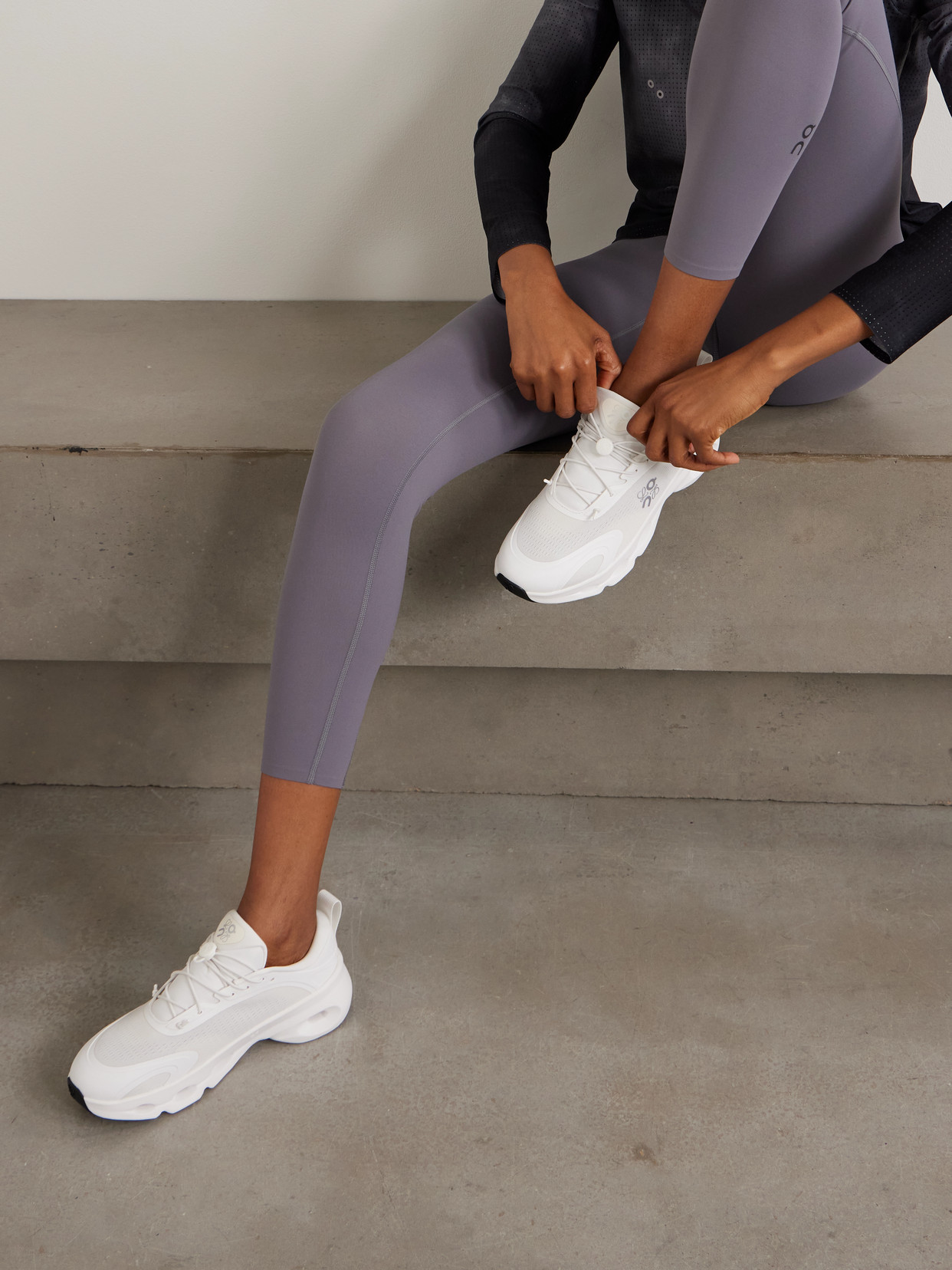 + On Cloud Rubber-Trimmed Recycled-Mesh Sneakers