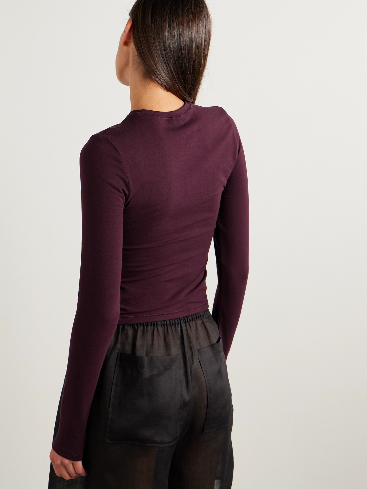 Stretch-Cotton Jersey Top