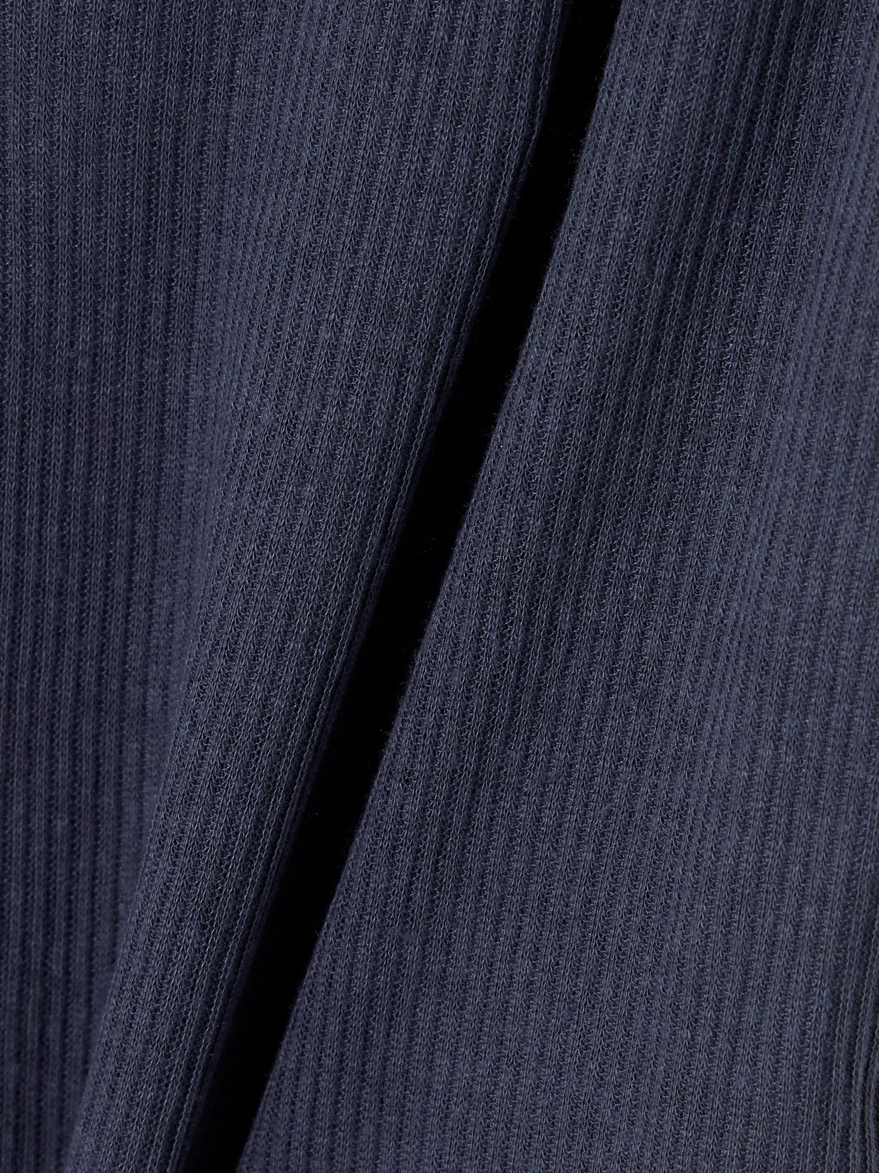 Skims V Neck Ribbed Jersey Tank In Blue