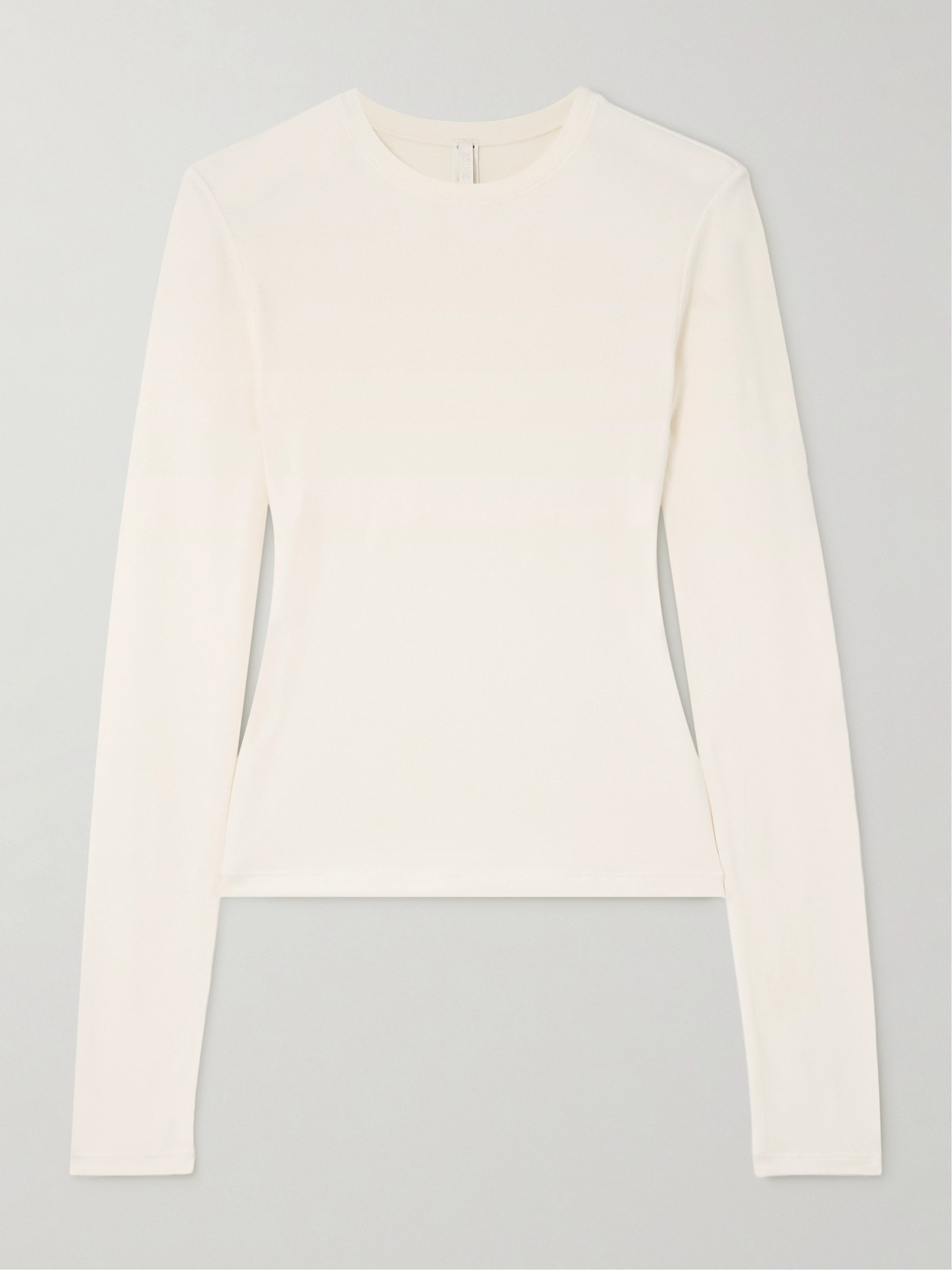 Skims Long Sleeve T-shirt In Gray