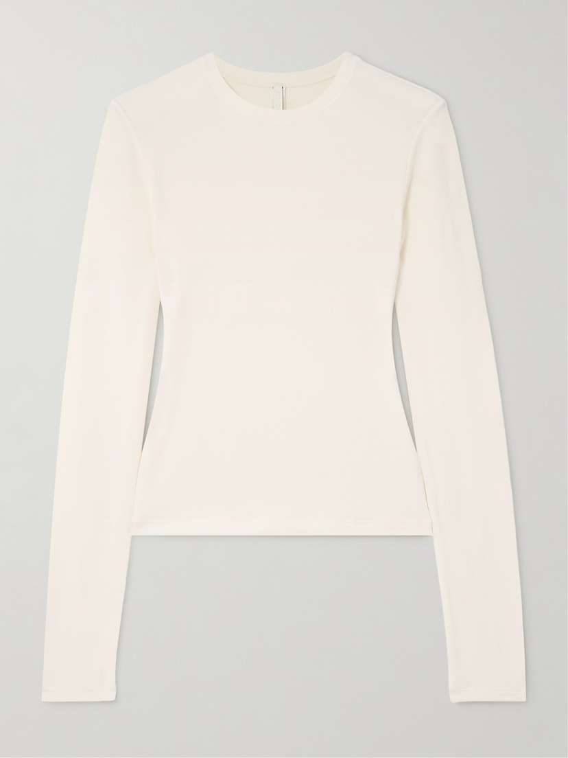 Skims Long Sleeve T-shirt - Marble