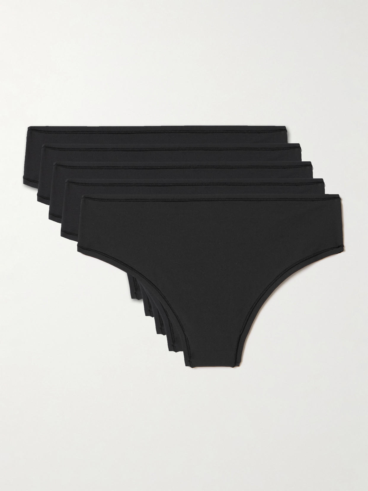 Skims Fits Everybody Set Of Five Thongs In Black
