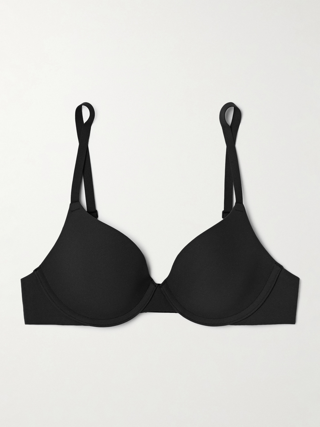 Skims Fits Everybody Push Up Demi Bra In Black
