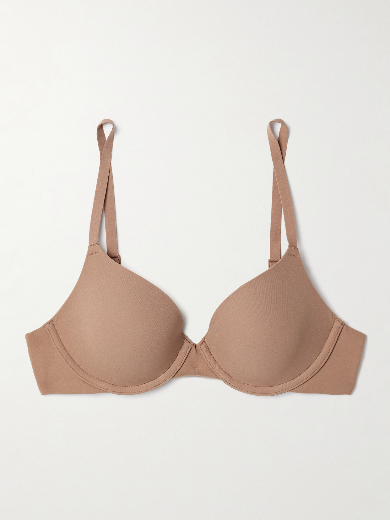 Skims Fits Everybody Underwire T-shirt Bra In Brown