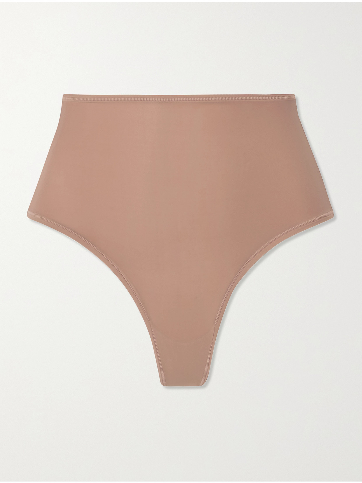 Skims Fits Everybody High Waisted Thong In Brown