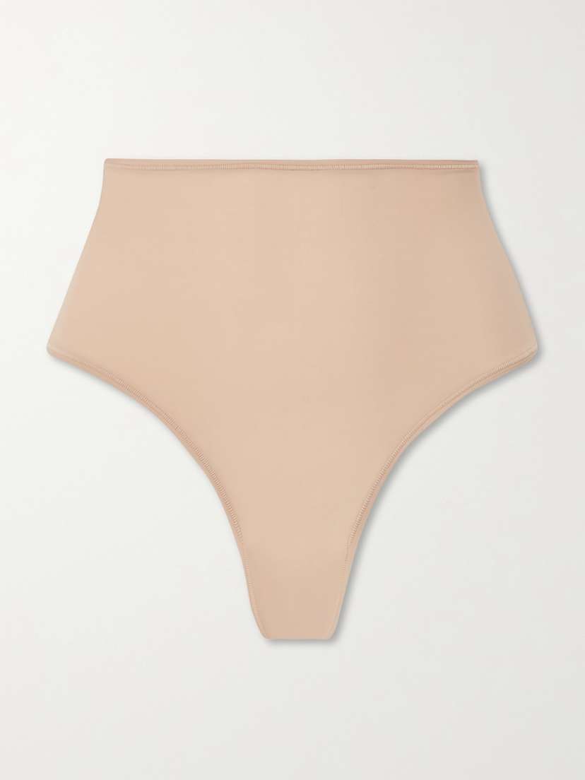 Skims Fits Everybody High Waisted Thong - Clay