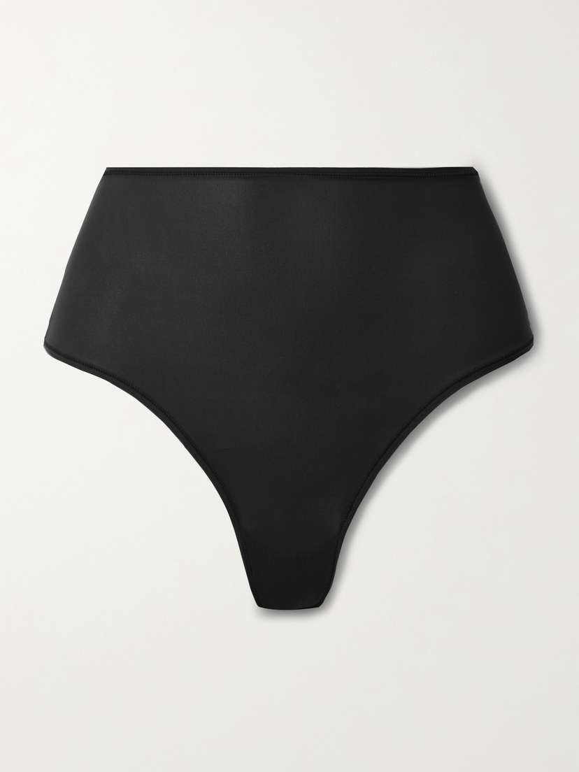 Skims Fits Everybody High Waisted Thong - Onyx