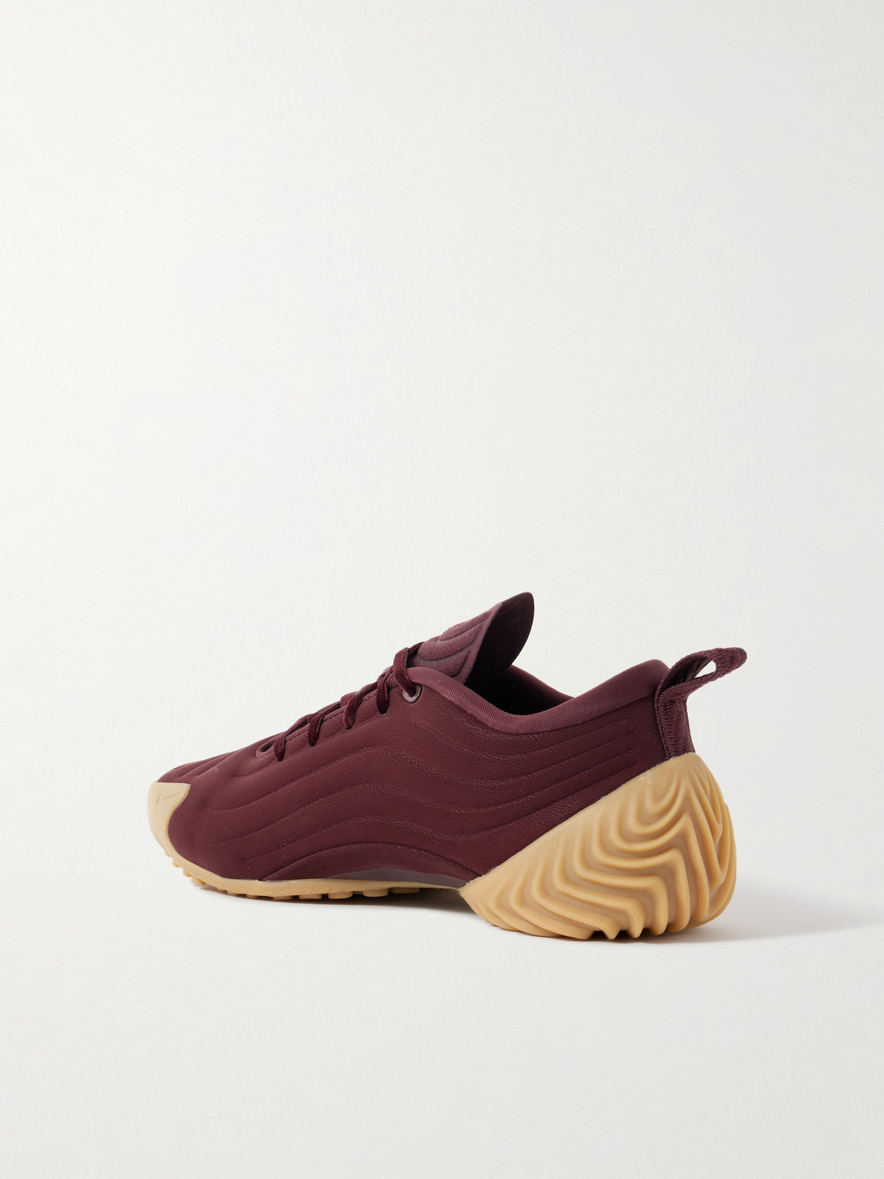 Nike Astra Ultra Quilted Brushed-shell Sneakers In Burgundy