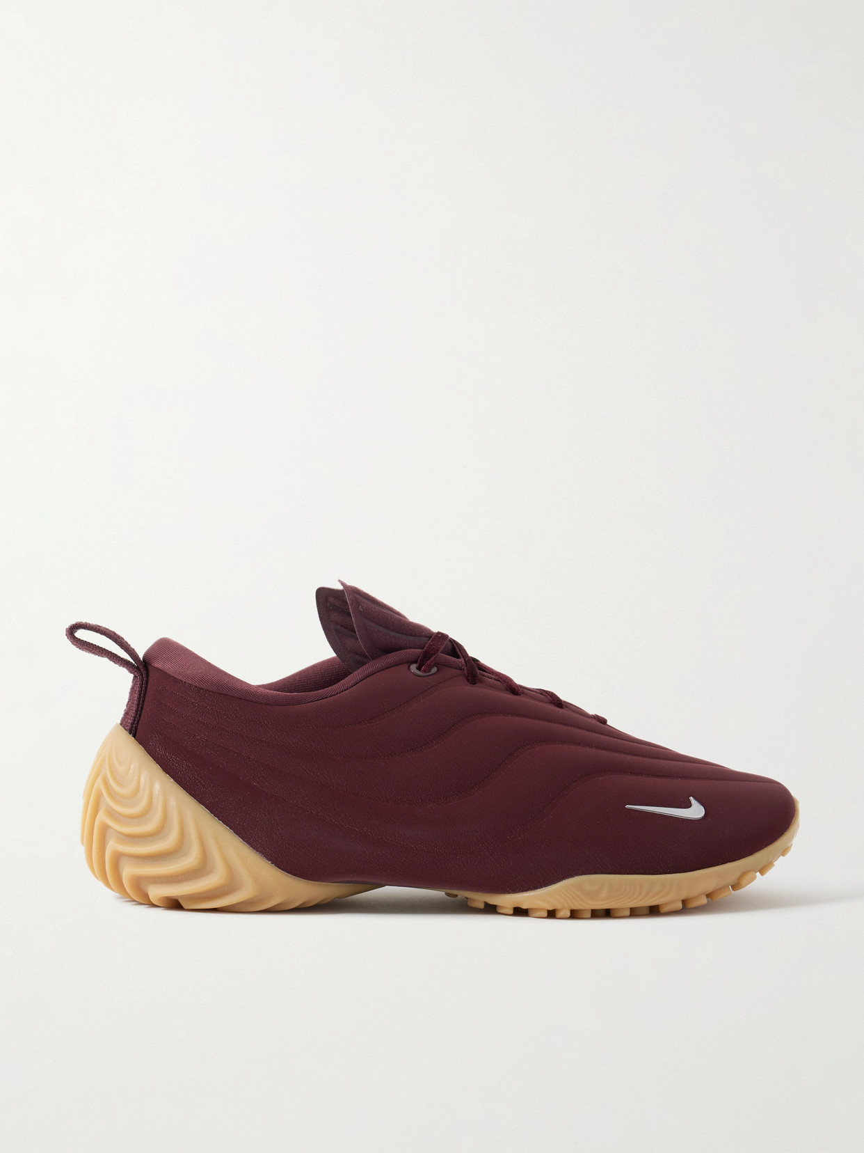 Nike Astra Ultra Quilted Brushed-shell Sneakers In Burgundy