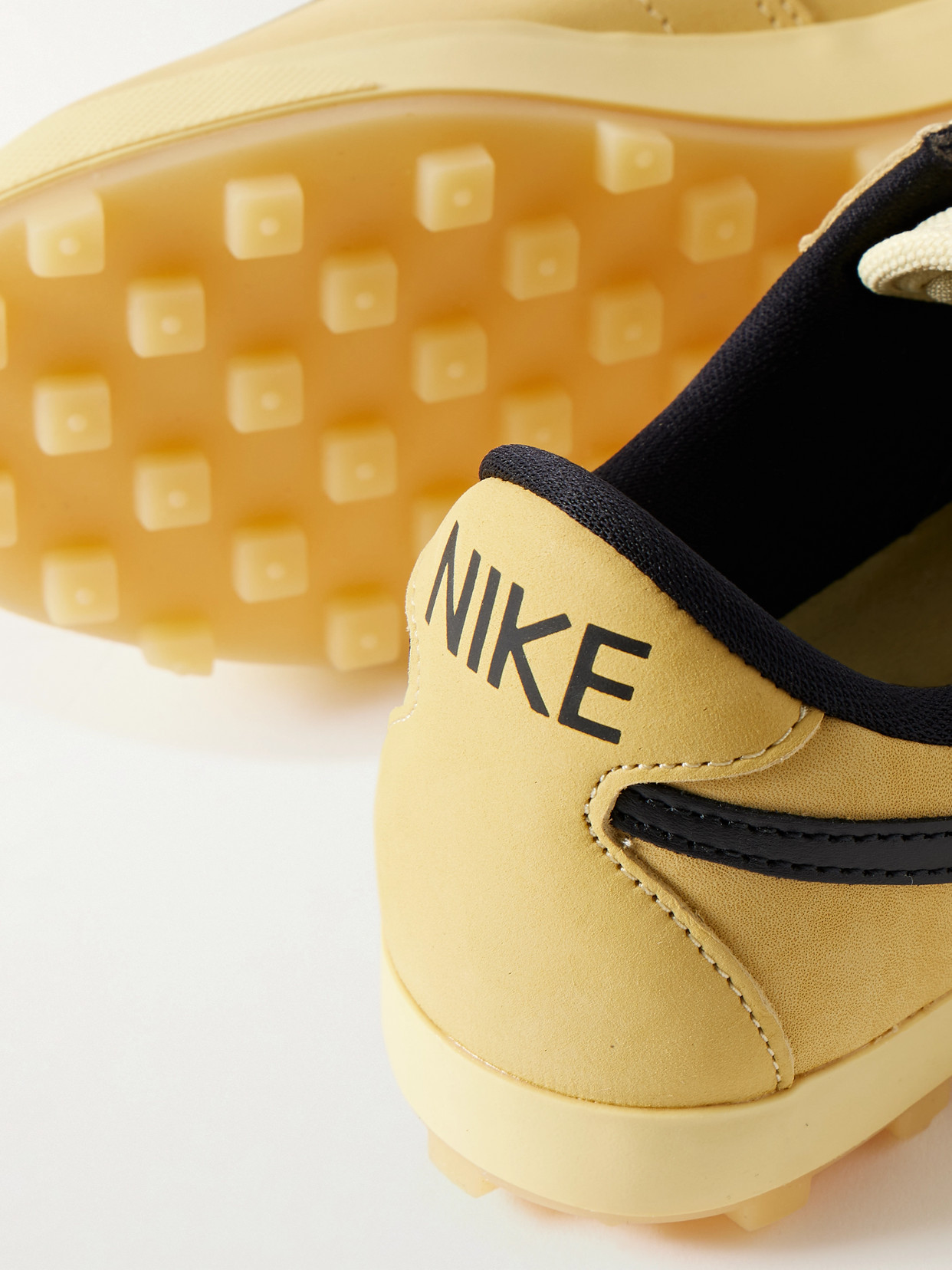 Astrograbber Leather-Trimmed Nubuck Sneakers