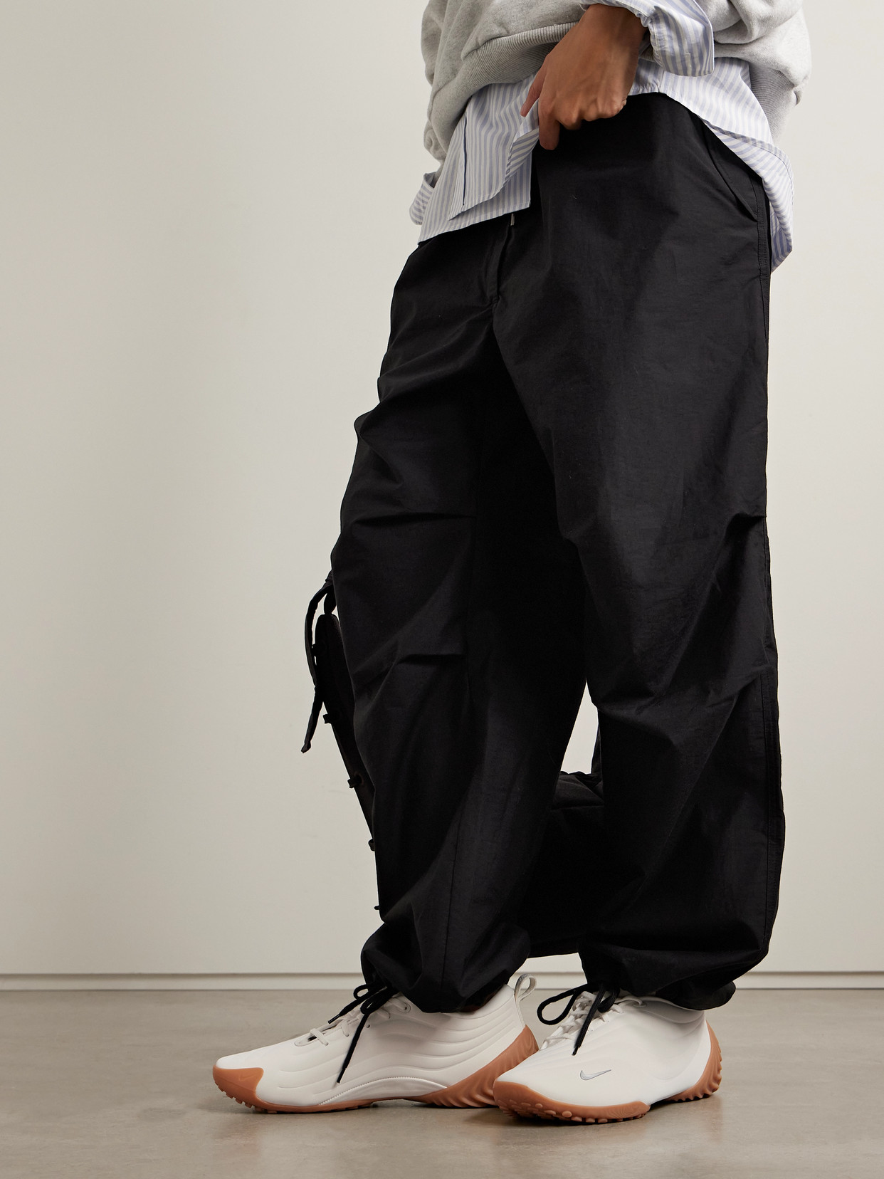 Nike Astra Ultra Quilted Brushed-shell Sneakers In White