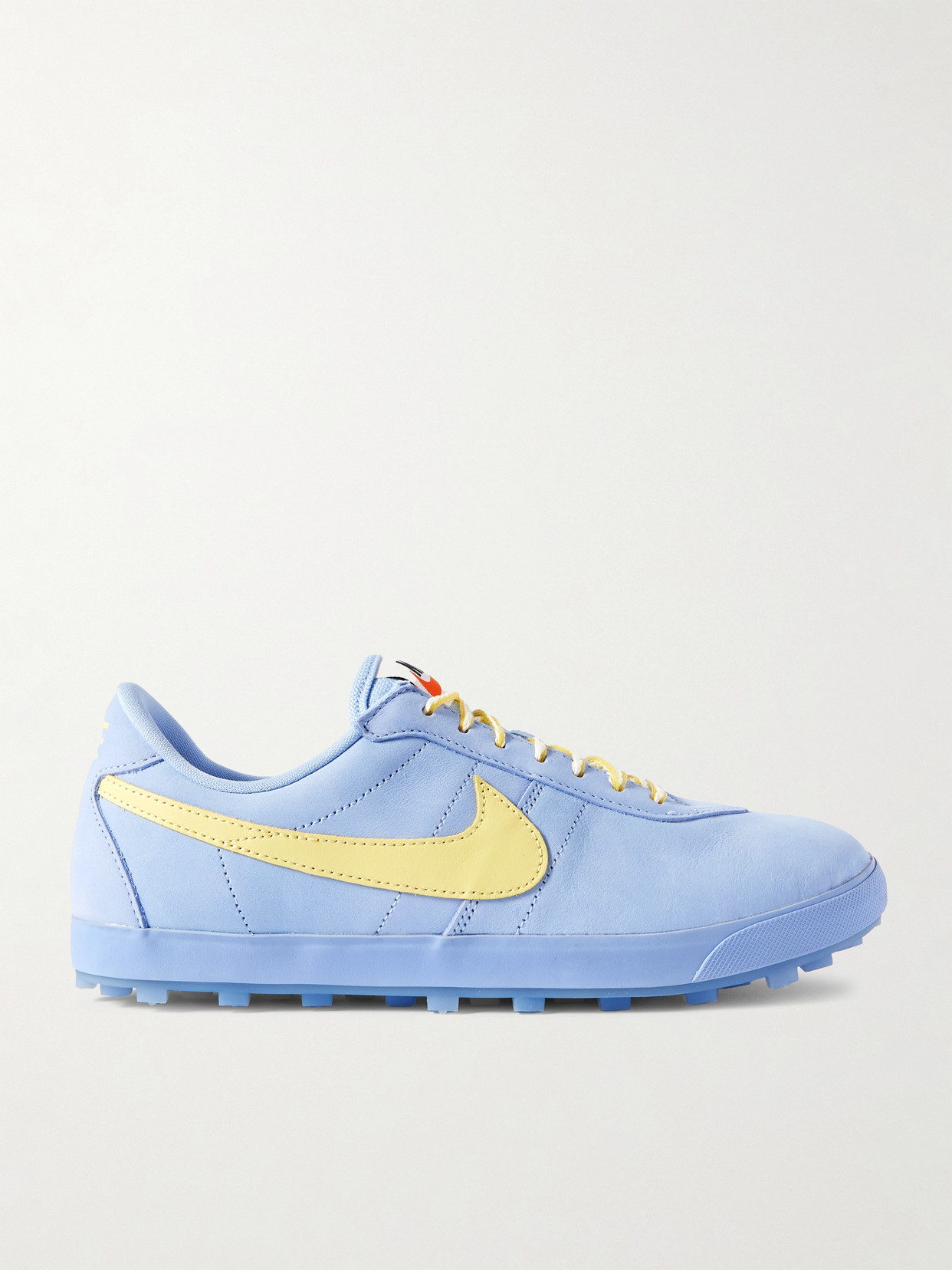 Nike Astrograbber Leather-trimmed Nubuck Sneakers In Blue