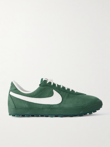 Nike Astrograbber leather-trimmed nubuck sneakers