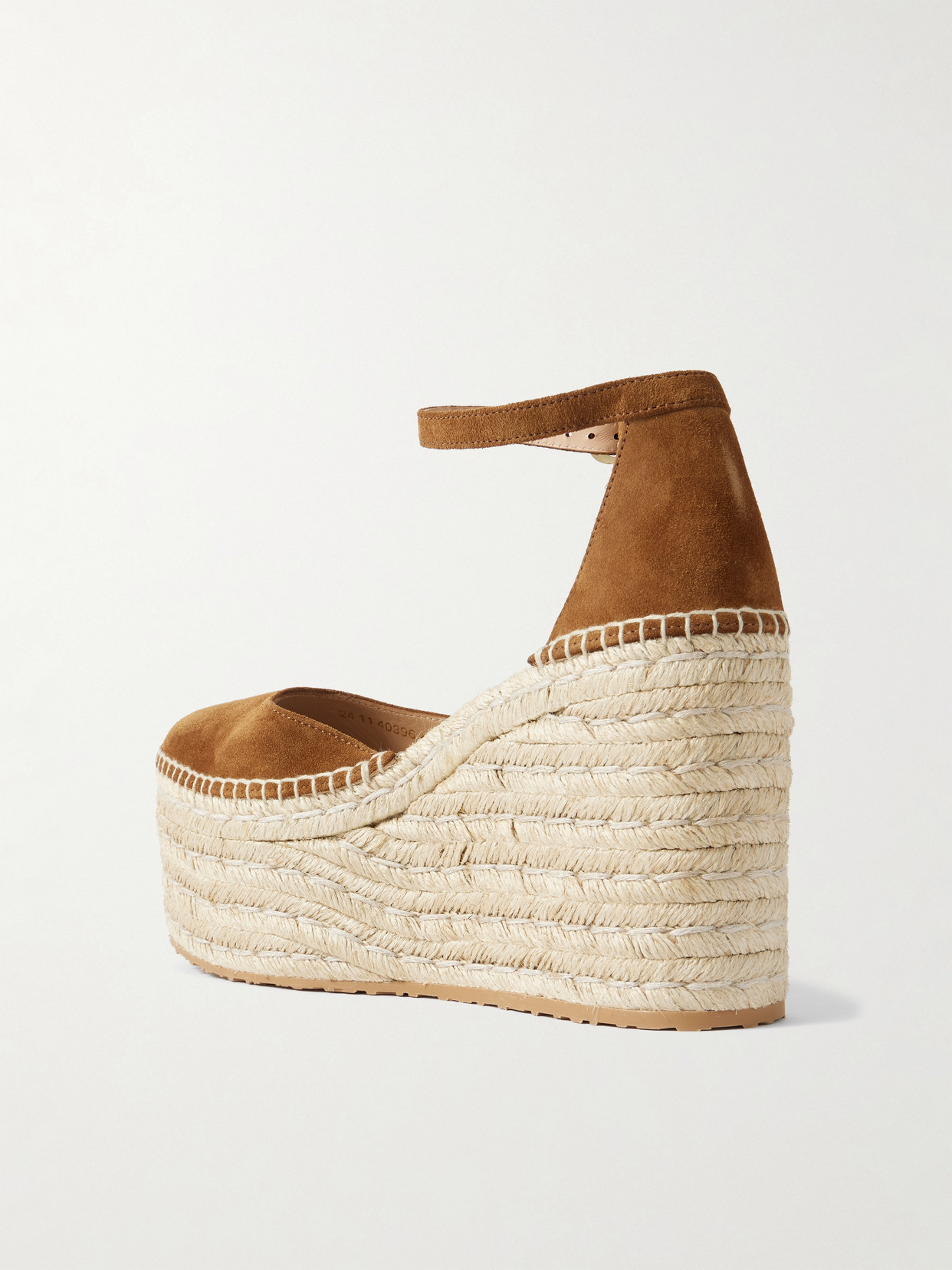 60 Suede Espadrille Platform Sandals