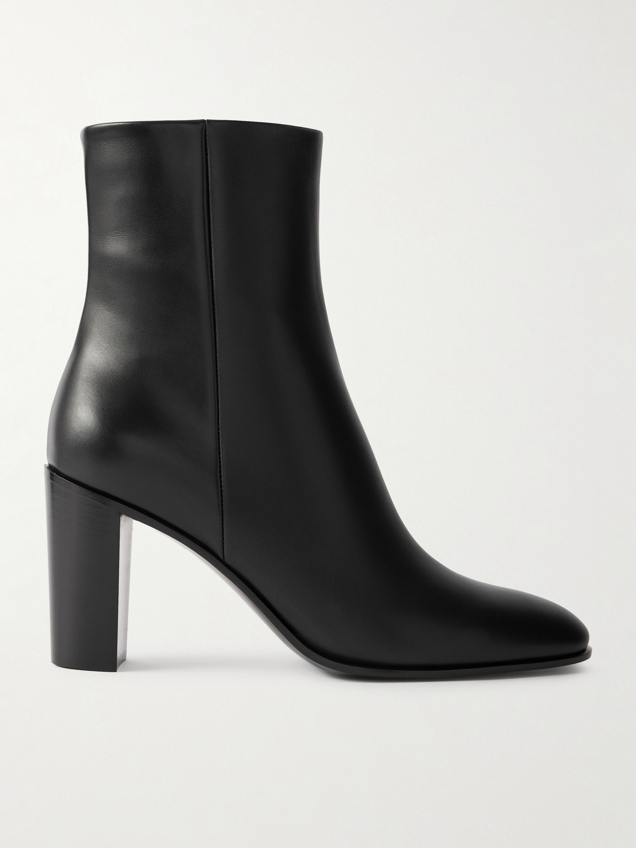 Gianvito Rossi Vitello Glove 85 Leather Ankle Boots In Black