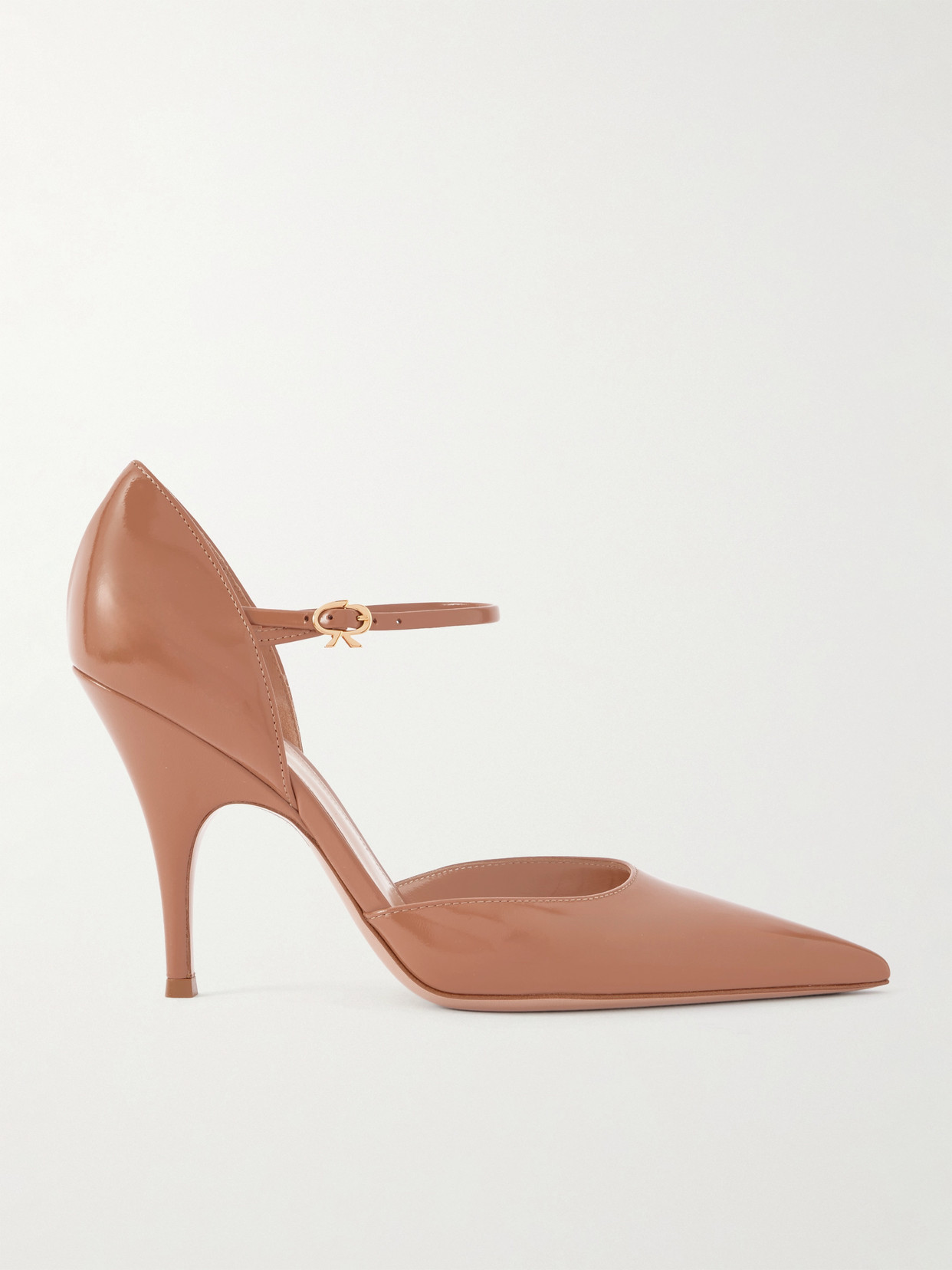 Gianvito Rossi Woman Pumps Blush Size 6 Leather In Pink