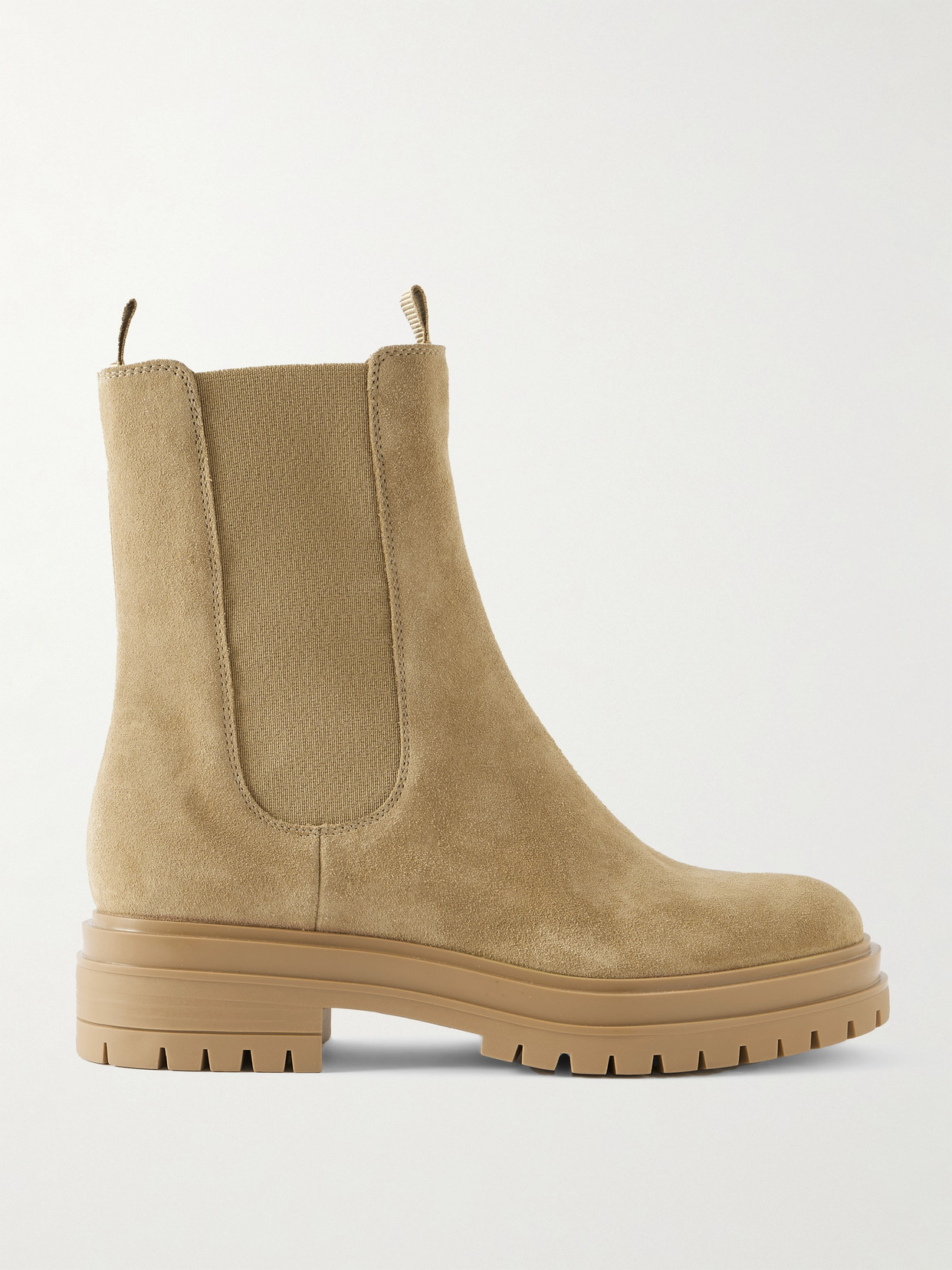 Gianvito Rossi Chester Suede Chelsea Boots In Brown