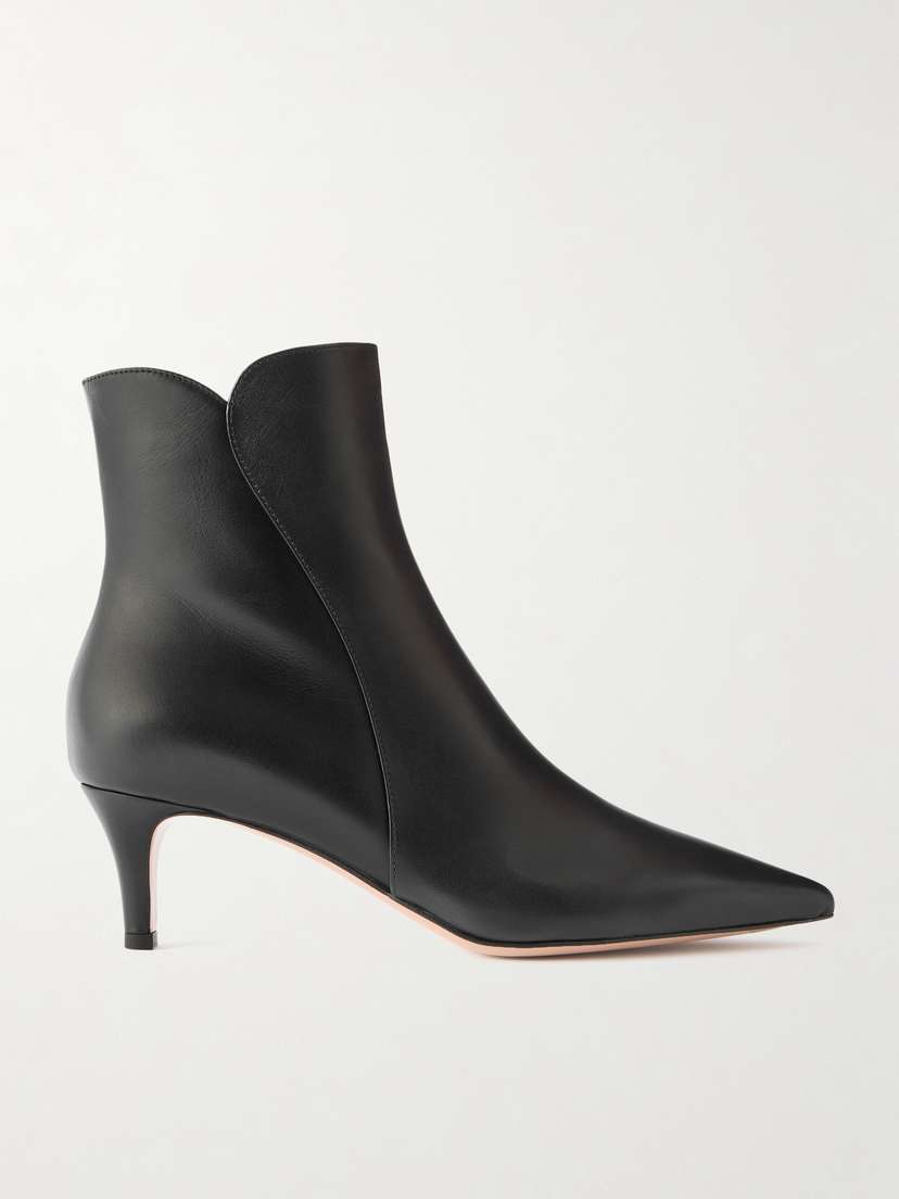 Gianvito Rossi Levy 55 Leather Ankle Boots