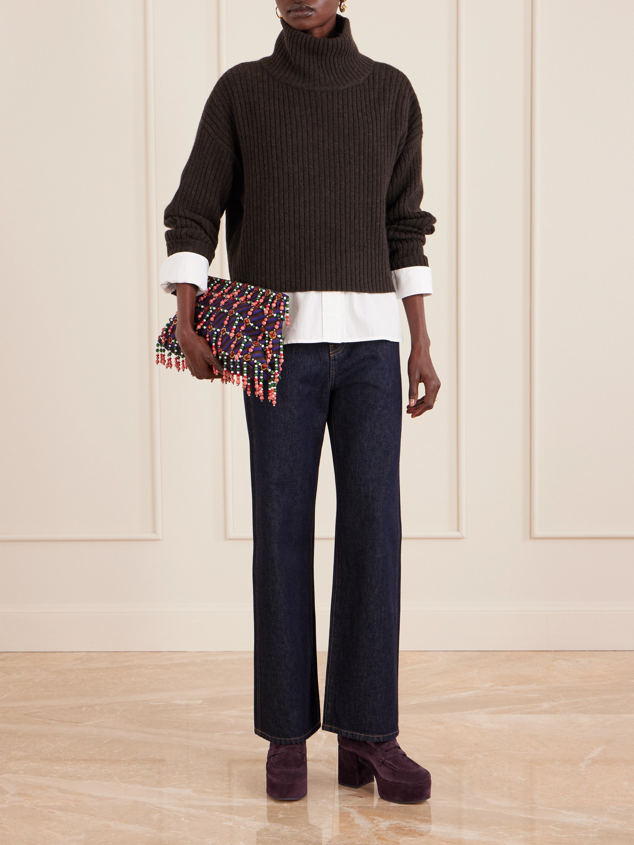 Gianvito Rossi 80 Suede Platform Pumps In Burgundy