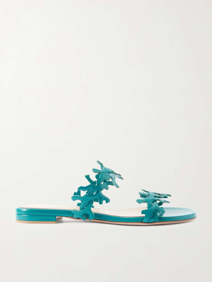 Gianvito Rossi Nuit 95 Patent-leather Sandals