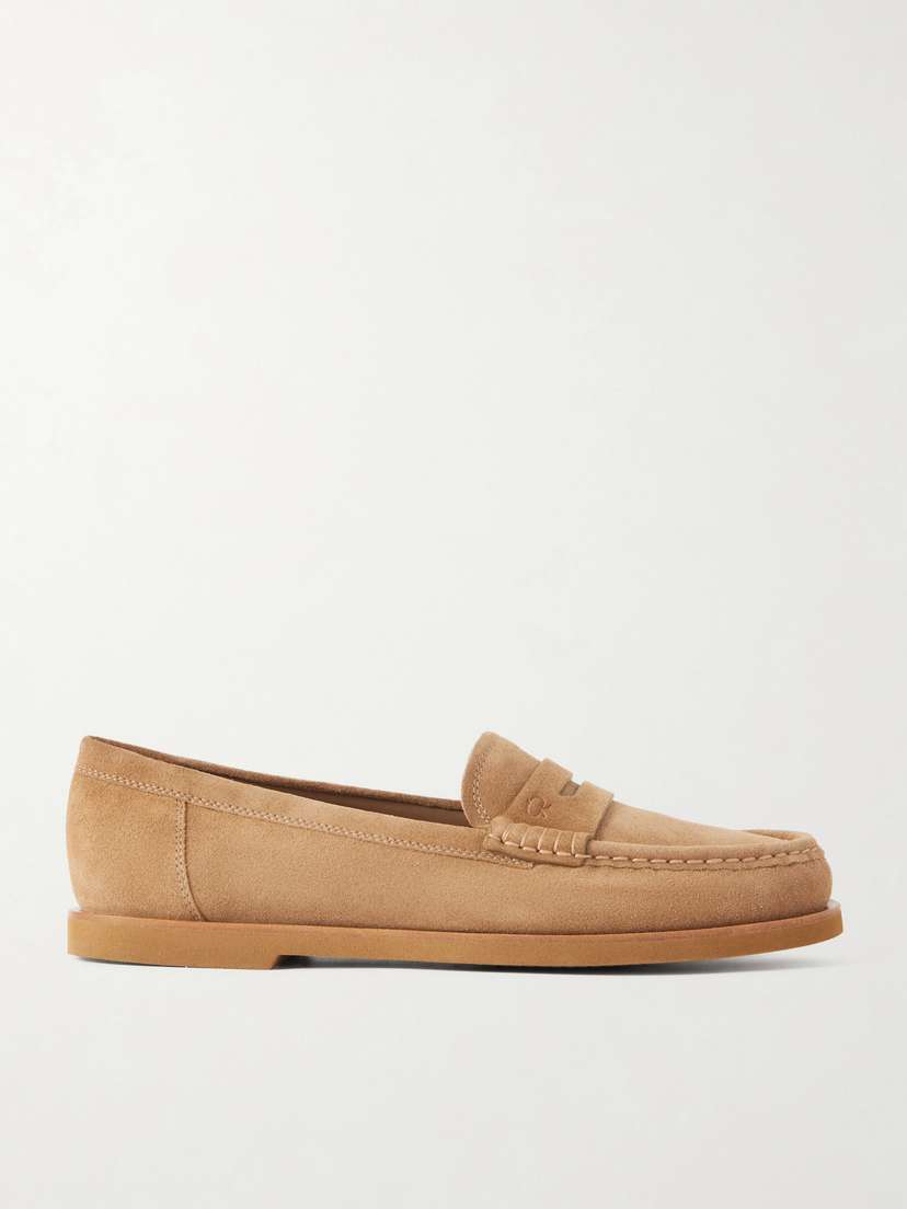 Gianvito Rossi Suede Loafers