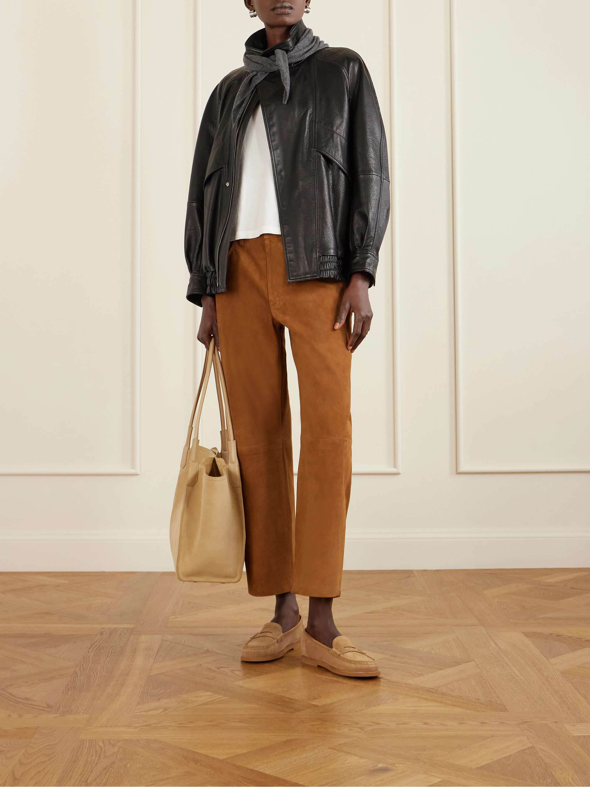 GIANVITO ROSSI Suede loafers | NET-A-PORTER