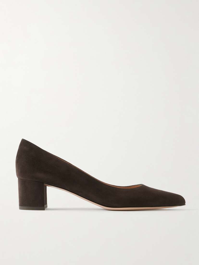 Gianvito Rossi Piper 45 Suede Pumps