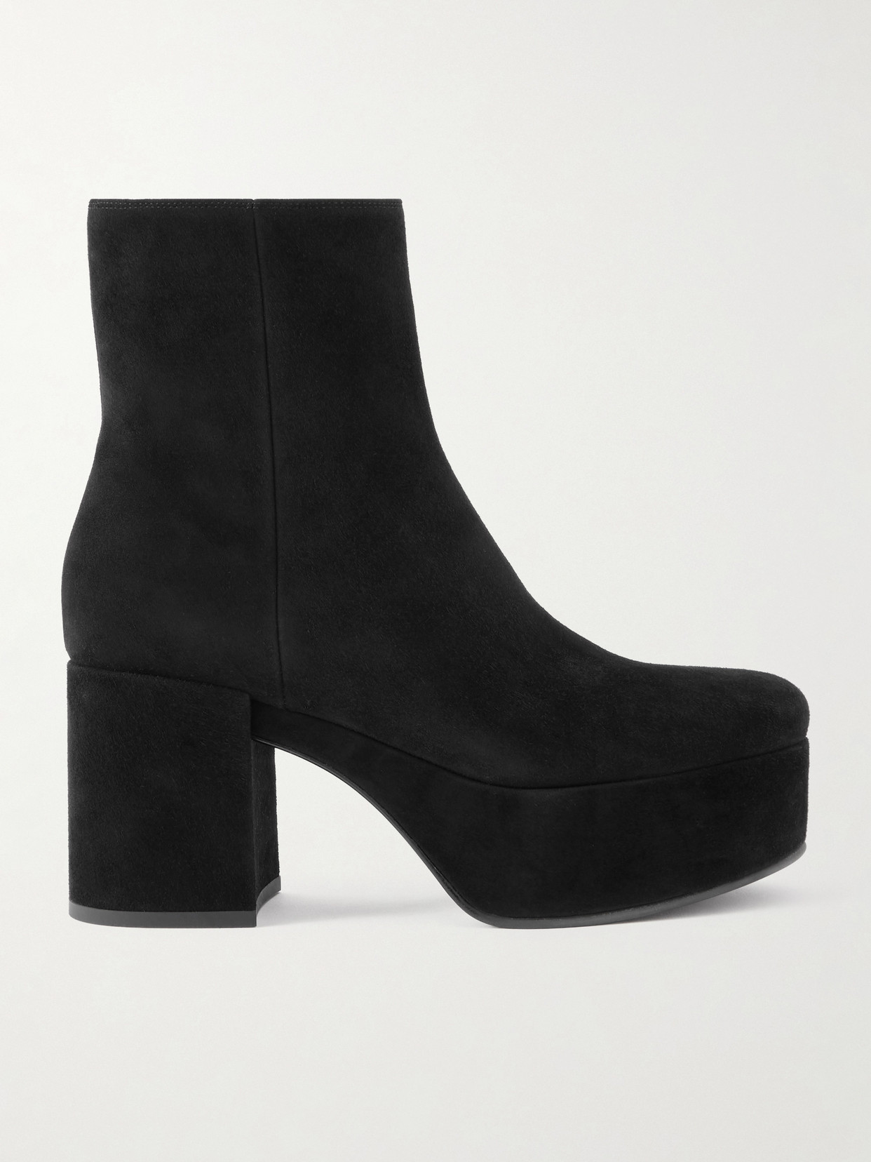 Gianvito Rossi 35 Suede Ankle Boots In Black