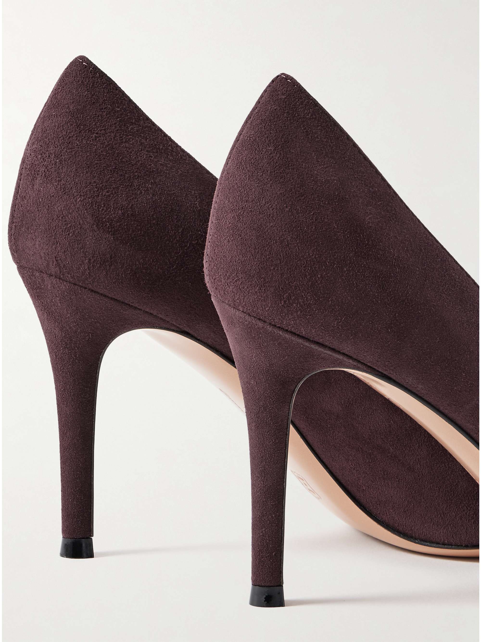 GIANVITO ROSSI 85 suede pumps
