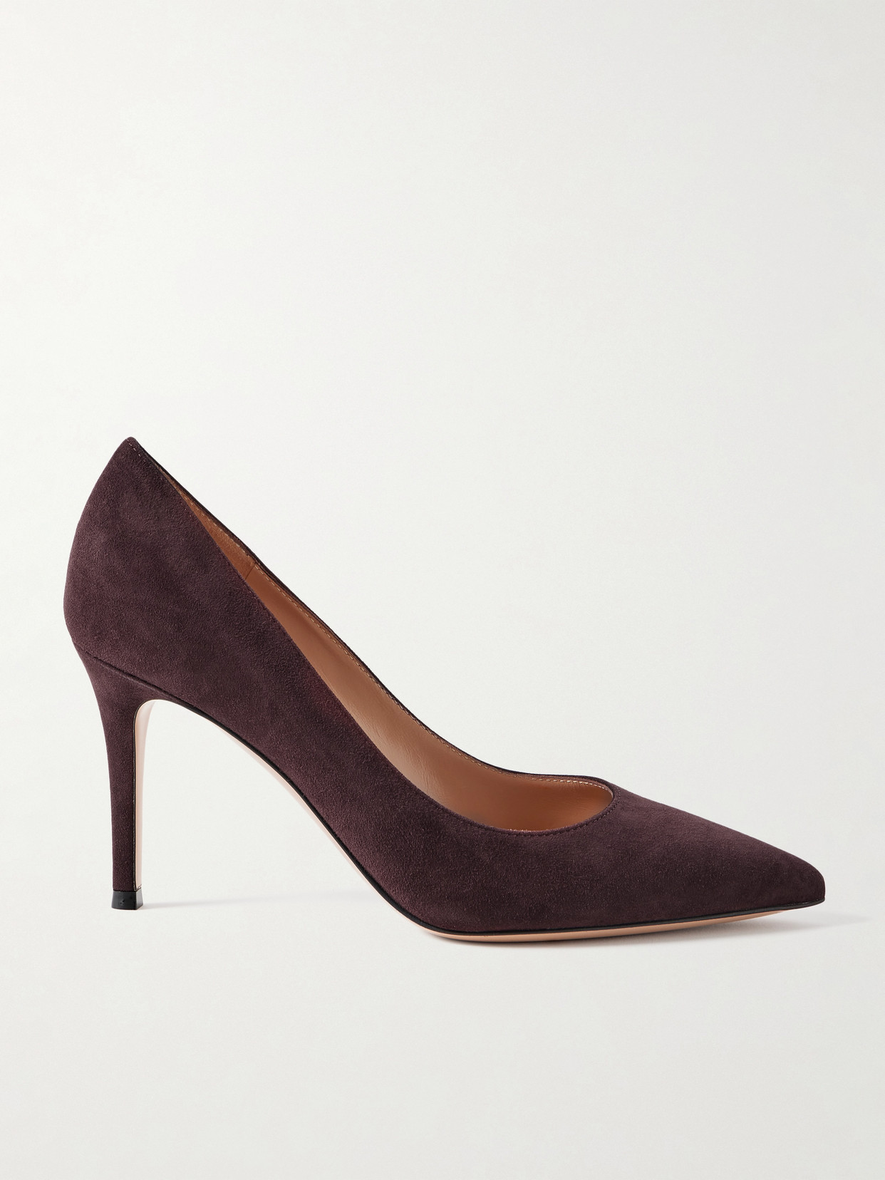 Gianvito Rossi Gianvito 85 Suede Pumps In Burgundy