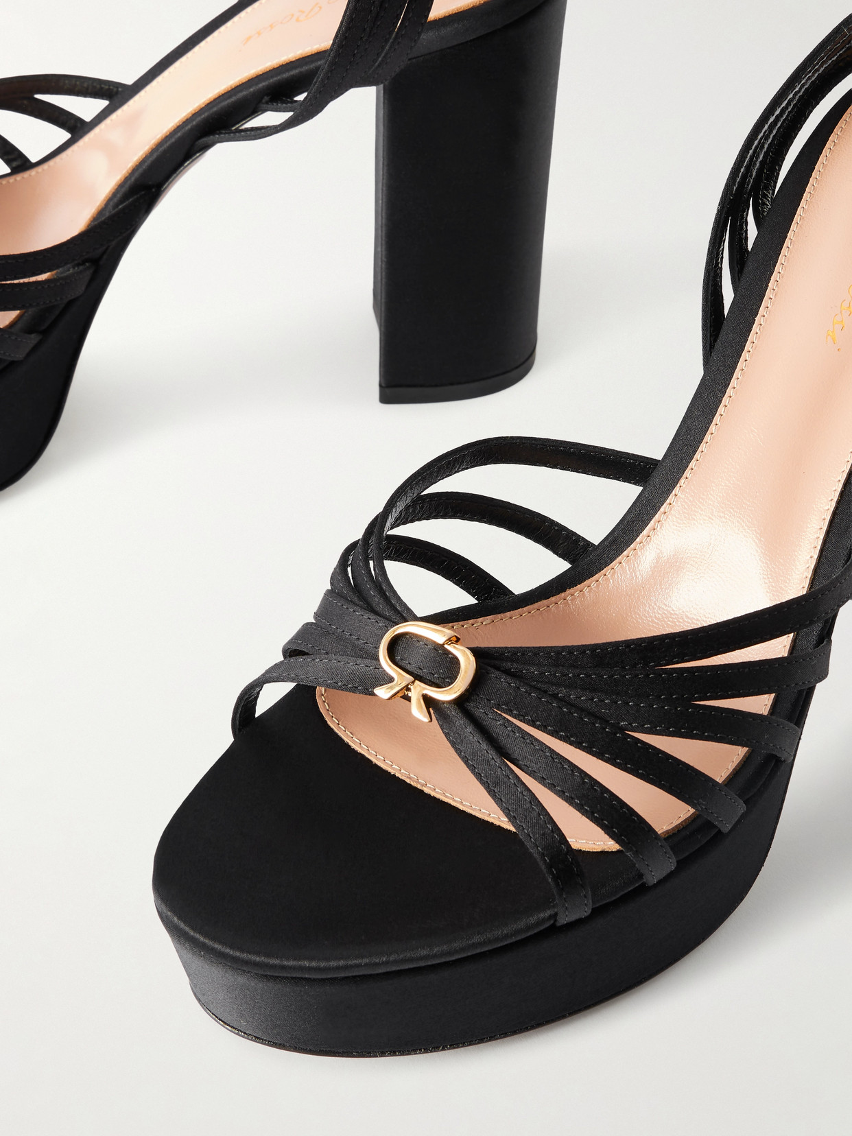 Rita 110 Satin Platform Sandals