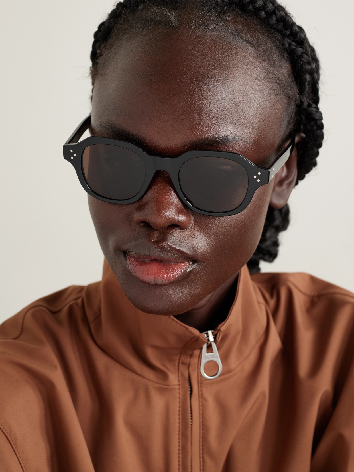 Celine D-frame Acetate Sunglasses In Black