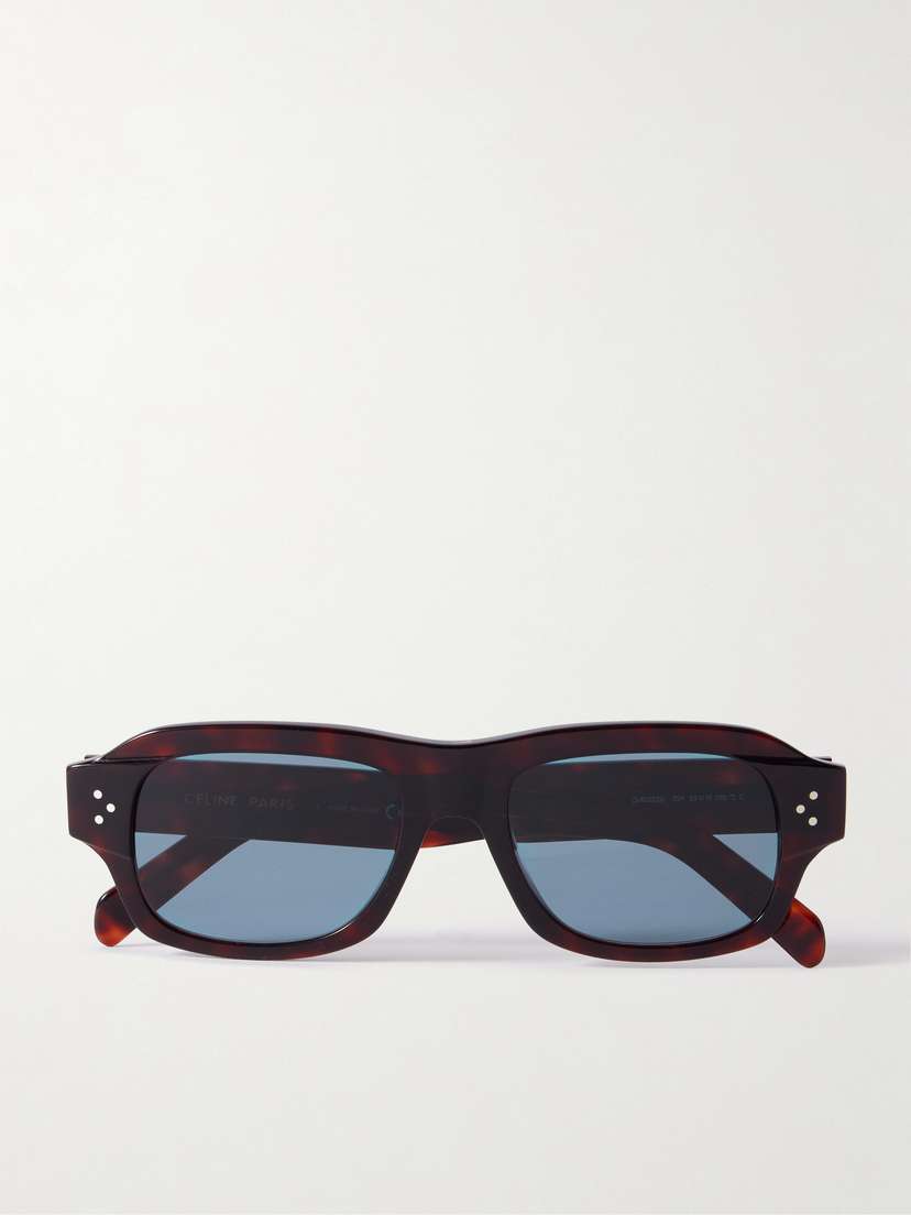 CELINE Eyewear Square-frame Tortoiseshell Acetate Sunglasses