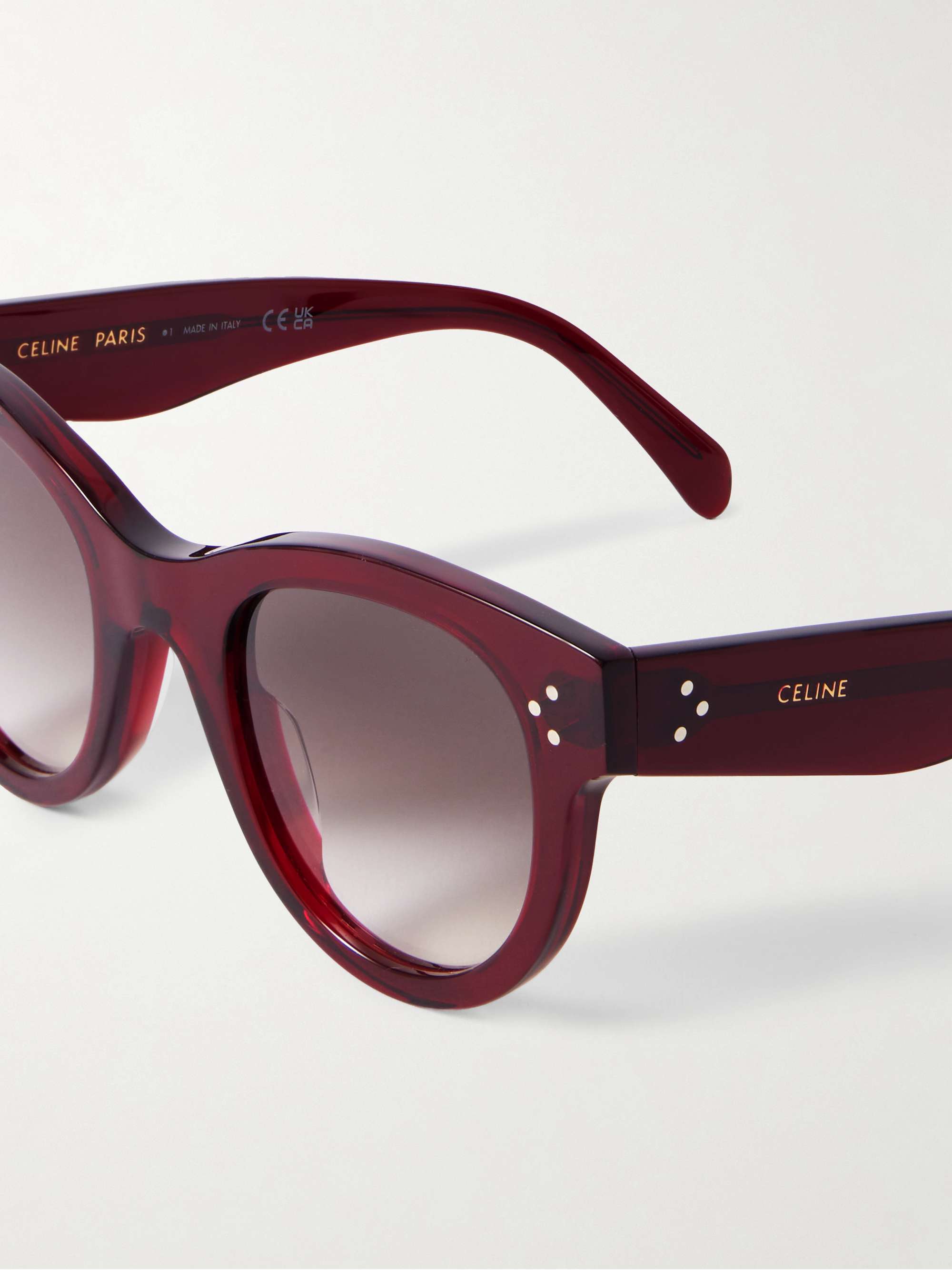 CELINE EYEWEAR Round-frame acetate sunglasses