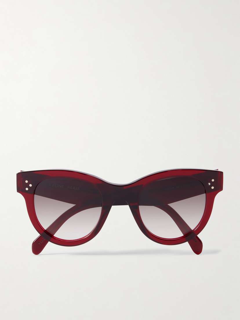 CELINE Eyewear Round-frame Acetate Sunglasses