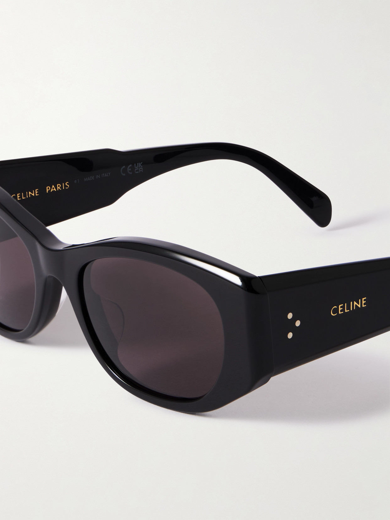 Celine Cat-eye Acetate Sunglasses In Black