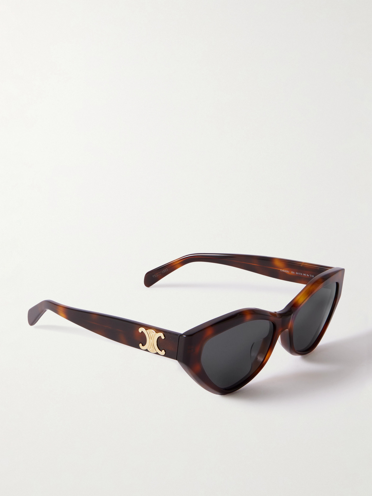 Celine Triomphe Cat-eye Tortoiseshell Acetate Sunglasses In Brown