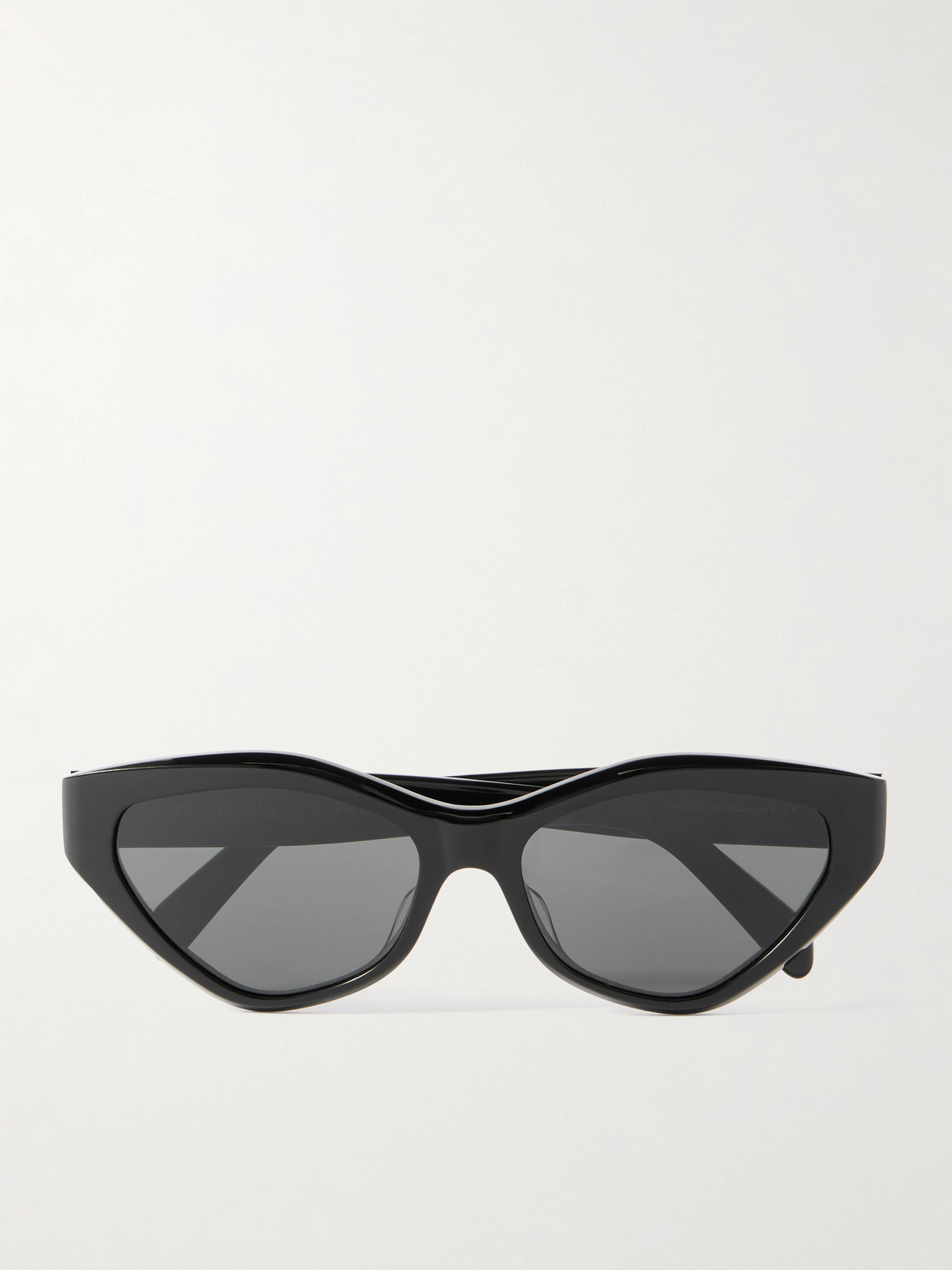 Celine Triomphe Cat-eye Acetate Sunglasses In Black